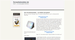 Desktop Screenshot of fernsehsimulator.de