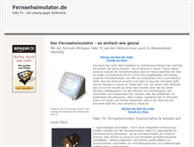 Tablet Screenshot of fernsehsimulator.de